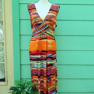 Mlle Gabrielle Digital Sunrise Maxi Dress